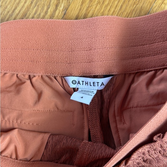 Short Athleta Brown Athletic Shorts with Elastic Waistband - Picture 2 of 6